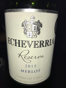 Echeverria Merlot 2015